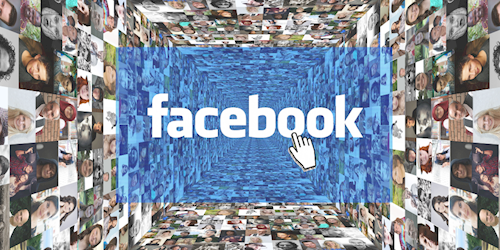 Facebook logo and photos