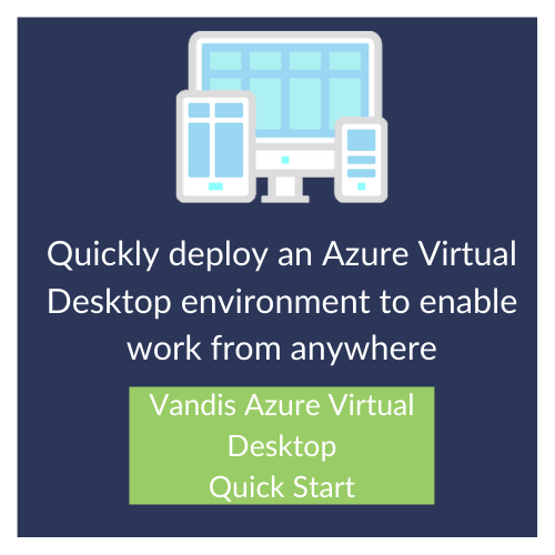 Vandis Azure Virtual Desktop Quick Start
