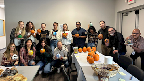 Vandis Team Pumpkin Painting